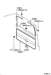 6478060160B0-BOARD ASSY, BACK DOOR TRIM