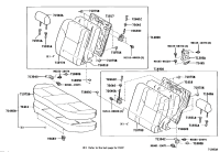 710750D530A0-Cover, rear seat cushion (for bench type)