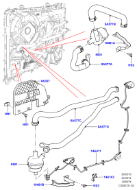 LR048857-CLAMP, ROCKER PANEL