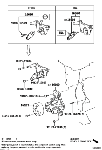 1660128050-TENSIONER SUB-ASSY, V-RIBBED BELT