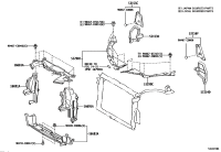 166810T010-PLATE, RADIATOR