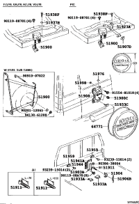 5190390K00-CARRIER ASSY, SPARE WHEEL