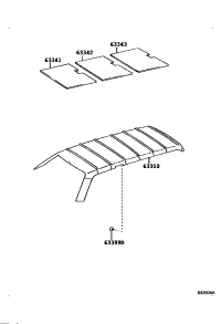 6331060Q20B1-HEADLINING ROOF