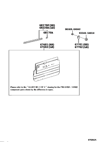 676106A340B0-BOARD SUB-ASSY, FRONT DOOR TRIM, RH
