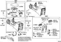 5890760120-HINGE SUB-ASSY, CONSOLE COMPARTMENT DOOR