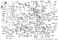 7162960410E3-COVER, REAR NO.2 SEAT HINGE, RH