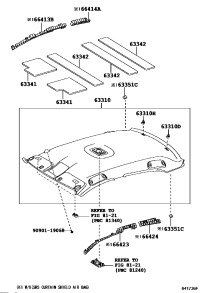 633110P031B0-HEADLINING ROOF
