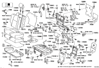 7107560J11A3-Cover, seat cushion, rear rh (for separate type)