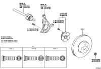 4355006080-HUB SUB-ASSY, FRONT AXLE, RH/LH