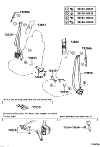 732200R070C0-BELT ASSY, FR SEAT