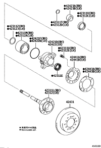 424310K280-DISC, REAR