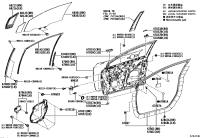 6814102450-RUN, FR DOOR GLASS