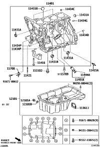 1140123906-BLOCK SUB-ASSY, CYLINDER