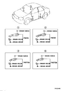 7423102470E0-PANEL, FRONT ARMREST BASE, UPPER RH