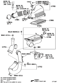 178800T240-HOSE, AIR CLEANER, NO.1