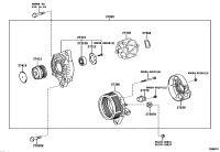 270600T160-ALTERNATOR, 12V 80A 4PK, TOYOTA