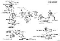 123050T140-INSULATOR SUB-ASSY, ENGINE MOUNTING, RH