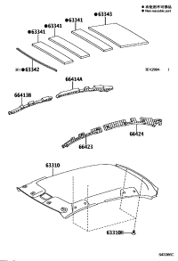 633100D550A0-HEADLINING ASSY, ROOF