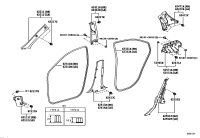 625510D460C0-GARNISH, REAR SEAT SIDE, RH