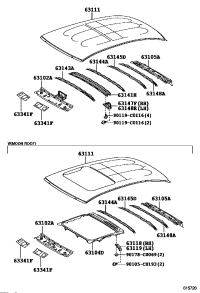 631440D260-REINFORCEMENT, ROOF PANEL, NO.4