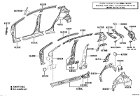 610330D180-REINFORCE SUB-ASSY, BACK DOOR OPENING SIDE