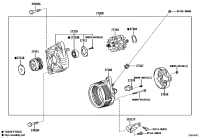 2706031331-ALTERNATOR, 12V 80A 4PK, TOYOTA