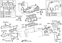 1715031A70-MANIFOLD SUB-ASSY, EXHAUST, LH