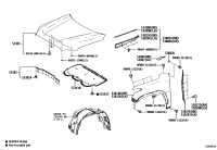 533410C030-INSULATOR, HOOD