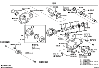 523800C060-Support assy, front differential