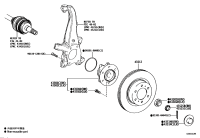 435500C010-HUB & BEARING ASSY