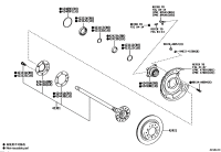 423010C030-Shaft sub-assy, rear axle