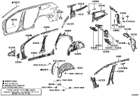 616010E090-Panel sub-assy, rear body, rear rh