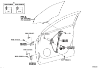 698010E140-REGULATOR SUB-ASSY, FRONT DOOR WINDOW, RH