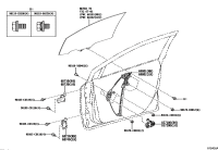 6980102442-REGULATOR SUB-ASSY, FRONT DOOR WINDOW, RH