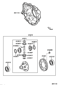 9010510513-Bolt (for front differential ring gear set)