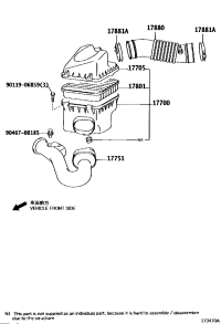 1788002100-HOSE, AIR CLEANER