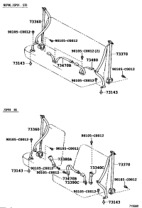733600D150E0-BELT ASSY, REAR SEAT 3 POINT TYPE, OUTER RH