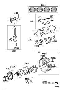 1170421031-BEARING SET, CRANKSHAFT