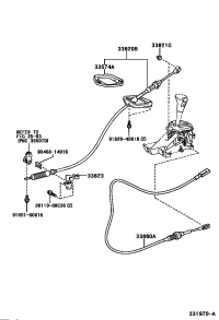 3388052040-CABLE ASSY, PARKING LOCK (FOR FLOOR SHIFT)
