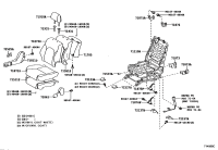 715510P010-PAD, FRONT SEAT BACK, RH(FOR SEPARATE TYPE)