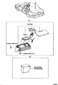 741300N010J0-RECEPTACLE ASSY, REAR ASH