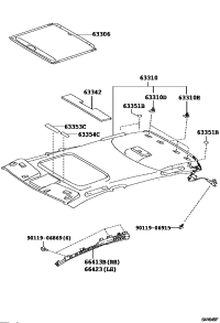 633110N030A0-HEADLINING ROOF