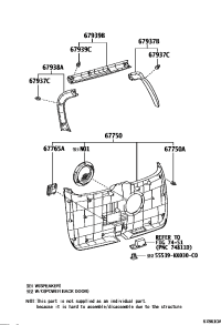 67750KK010C0-BOARD ASSY, BACK DOOR TRIM