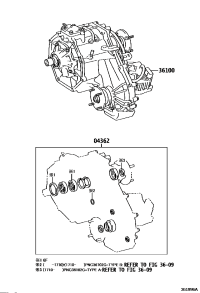 043620K020-GASKET KIT, TRANSFER OVERHAUL