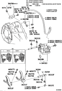 364100K020-ACTUATOR ASSY, TRANSFER SHIFT