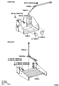 7445136100-BOLT, BATTERY CLAMP