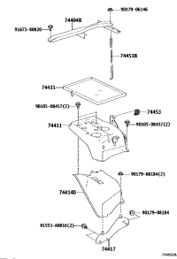 7441458030-BRACKET, BATTERY
