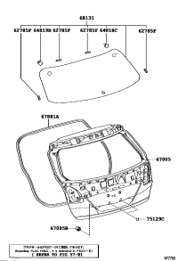 670050T081-PANEL SUB-ASSY, BACK