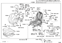 715520T010-PAD, FRONT SEAT BACK, LH(FOR SEPARATE TYPE)
