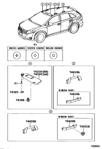 7434833040A0-HOLDER, VISOR